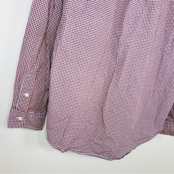 Ralph Lauren Men's Red and Blue Checkered Shirt - Picture 6 of 8